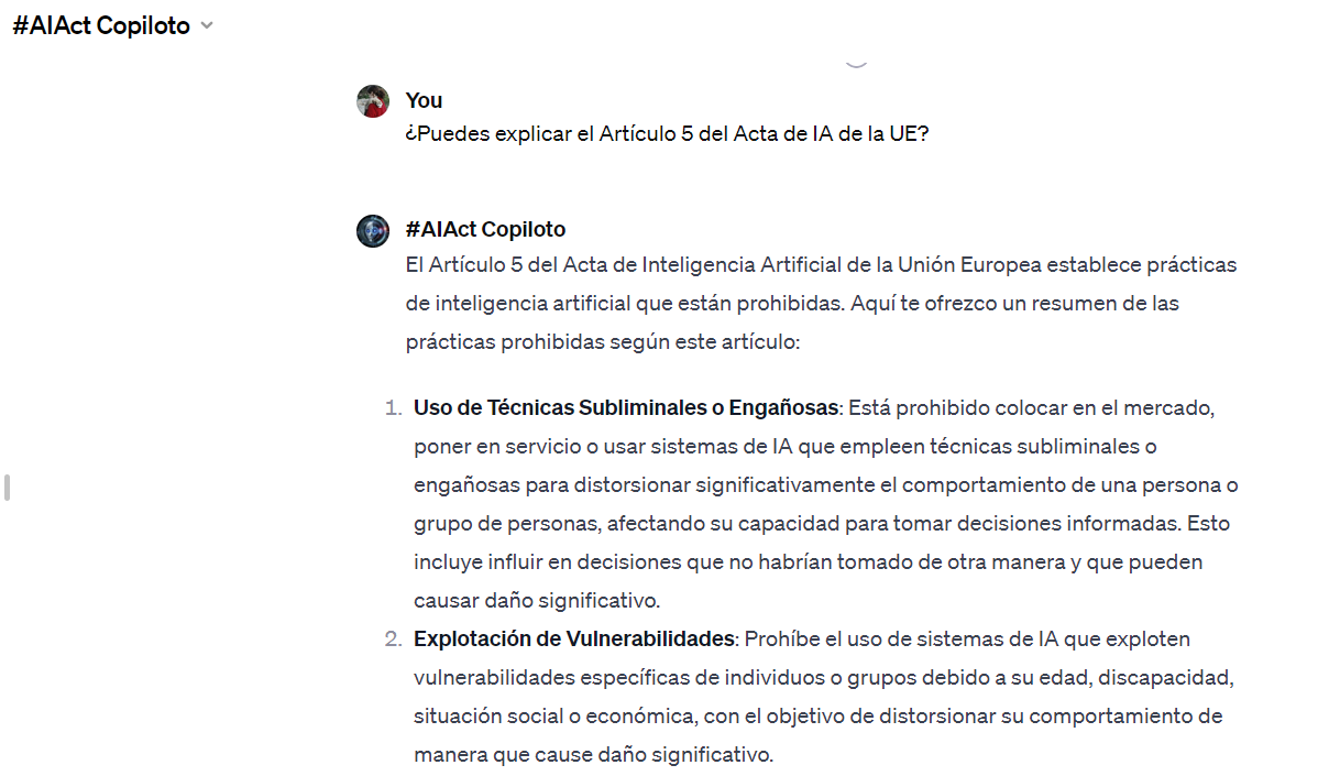 Conversa sobre la #AIAct con un GPT que se la sabe: chat.openai.com/g/g-mKHA0KwdD-…