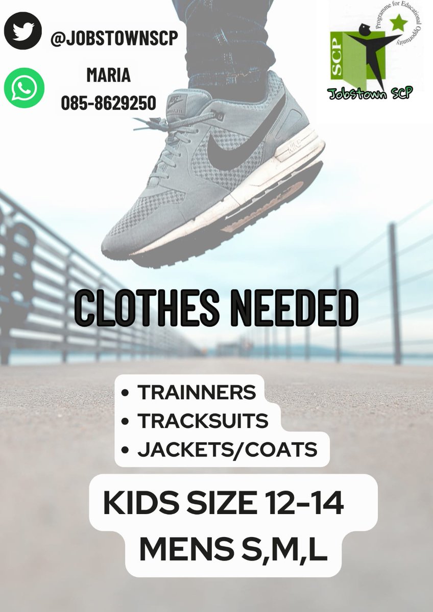 Maria McArdle (@jobstownscp) on Twitter photo ๐๐Donations needed ๐๐
If anyone is doing a clear out, please keep me in mind .
Looking for items suitable for teenagers.
<a href="/Connect4Project/">The Connect 4 Project</a>
<a href="/CroweAnita/">Dr. Anita Crowe</a>
<a href="/JADDprojectCLG/">JADD Project</a>
<a href="/LeanneDuffy_90/">Leanne Duffy</a>
<a href="/SaintThomasSNS/">St. Thomas' Senior National School</a>
<a href="/andrewbrownlee7/">Andrew Brownlee</a>
<a href="/CllrMickDuff/">Cllr Mick Duff</a>
<a href="/Jobstown_Celtic/">JOBSTOWN CELTIC FC</a>
<a href="/tommy_gilson/">Tommy Gilson</a> ๐๐Donations needed ๐๐
If anyone is doing a clear out, please keep me in mind .
Looking for items suitable for teenagers.
<a href="/Connect4Project/">The Connect 4 Project</a>
<a href="/CroweAnita/">Dr. Anita Crowe</a>
<a href="/JADDprojectCLG/">JADD Project</a>
<a href="/LeanneDuffy_90/">Leanne Duffy</a>
<a href="/SaintThomasSNS/">St. Thomas' Senior National School</a>
<a href="/andrewbrownlee7/">Andrew Brownlee</a>
<a href="/CllrMickDuff/">Cllr Mick Duff</a>
<a href="/Jobstown_Celtic/">JOBSTOWN CELTIC FC</a>
<a href="/tommy_gilson/">Tommy Gilson</a>