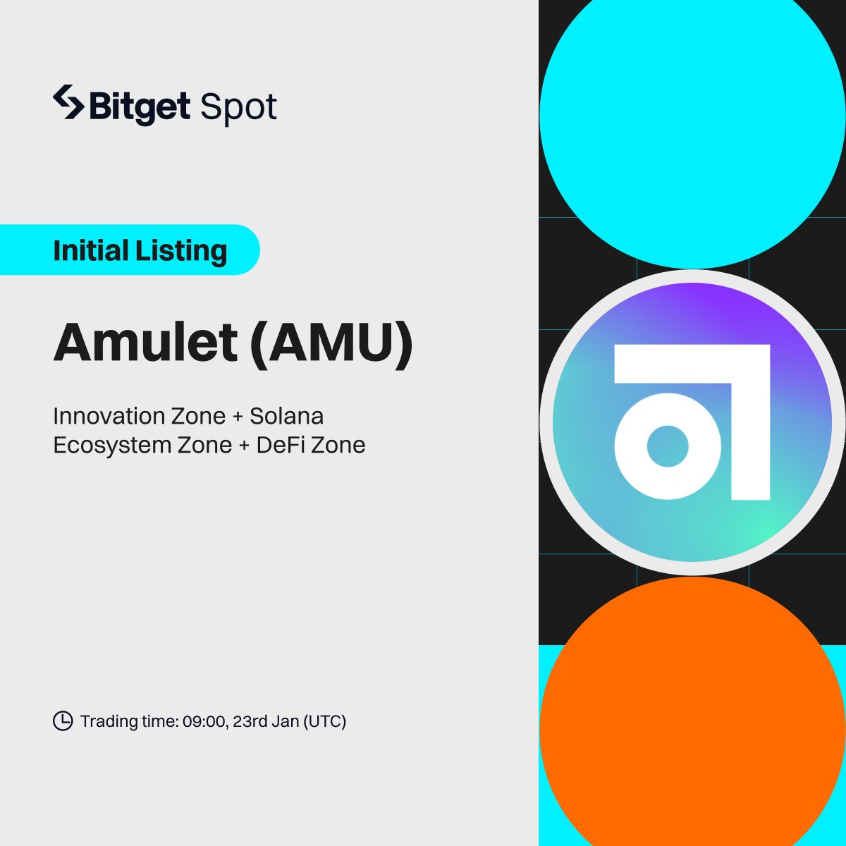 bitget's tweet photo. 2⃣0⃣0⃣ USDT GIVEAWAY 

To celebrate $AMU listing, we're gifting 20 $USDT each to 10 lucky Bitgetters! 

✅ Follow @bitgetglobal @AmuletProtocol 
✅ RT with #AMUxBitget 
✅ Tag your #crypto pals https://t.co/frmOhNWaAQ