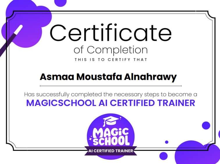 Thank you Magic School team 🤩 AI certified trainer 🥇 @magicschoolai @adeelorama