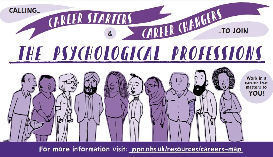 The PPN has created a career map that helps guide people through the different psychological professional roles. This interactive map allows you to search using a variety of different categories. Visit the career map which is free to all. ppn.nhs.uk/resources/care… @PPNEngland