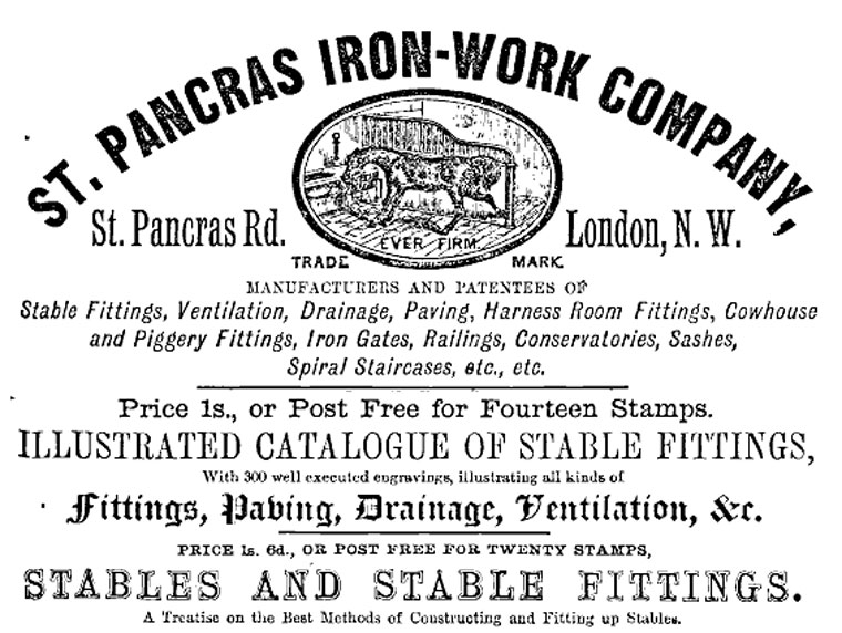 Was there anything that the St Pancras Ironworks didn't make? (no really - check out this advert!) #PiggeryFittings