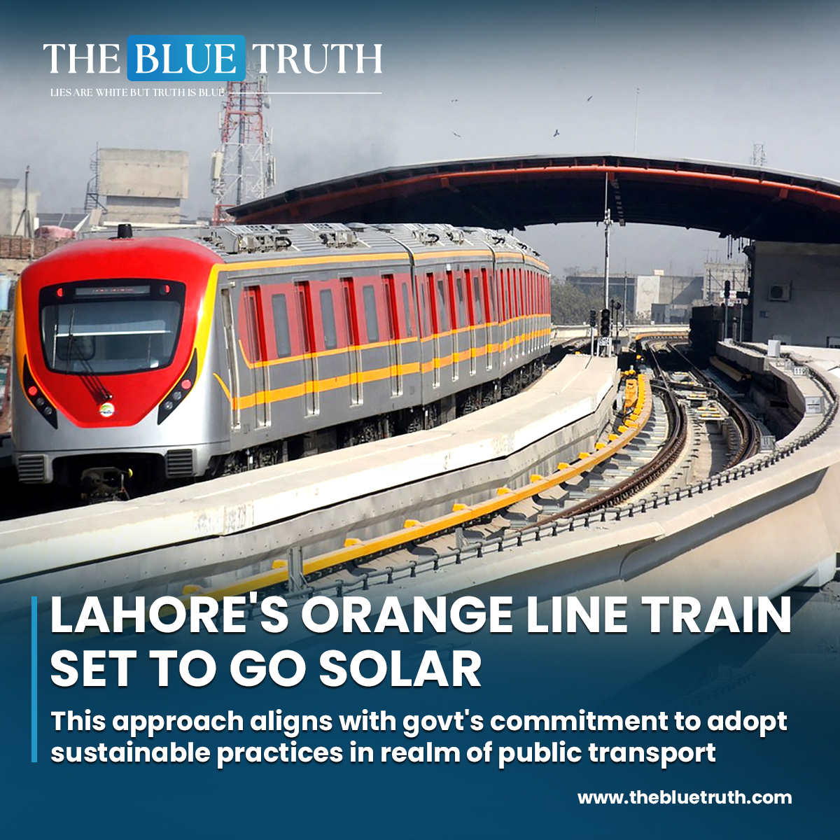 thebluetruth_'s tweet image. In a groundbreaking move towards sustainable and eco-friendly transportation, Lahore is gearing up to convert the Orange Line train to solar energy.
#SolarTransport #SustainableMobility 
#LahoreTransit #OrangeLineTrain #SolarPower #tbt #TheBlueTruth