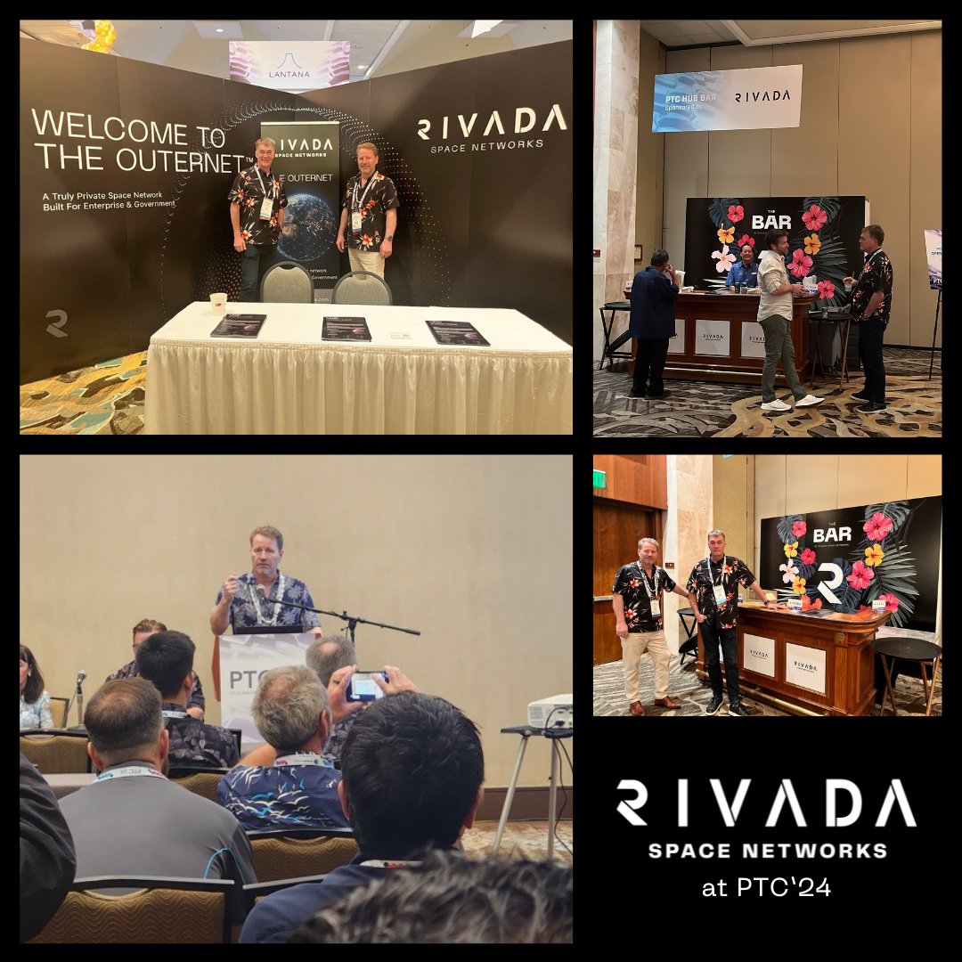 #PTC24 is underway in Hawaii! Ronald van der Breggen and Clemens Kaiser are outlining Rivada's #OuterNET™, the key infrastructure for digital transformation, telecoms and ICT in the Pacific region. Stop by stand #16 to say 'Aloha'.
 
#connectivity #space #gatewayless #telecoms