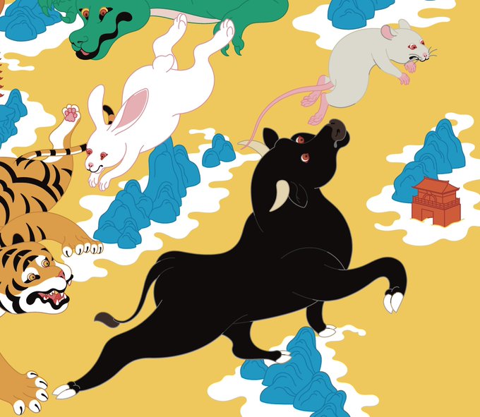 「animal chinese zodiac」 illustration images(Latest)