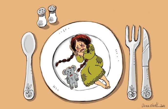 Gaza can eat when Zionism is full #GazaStarving