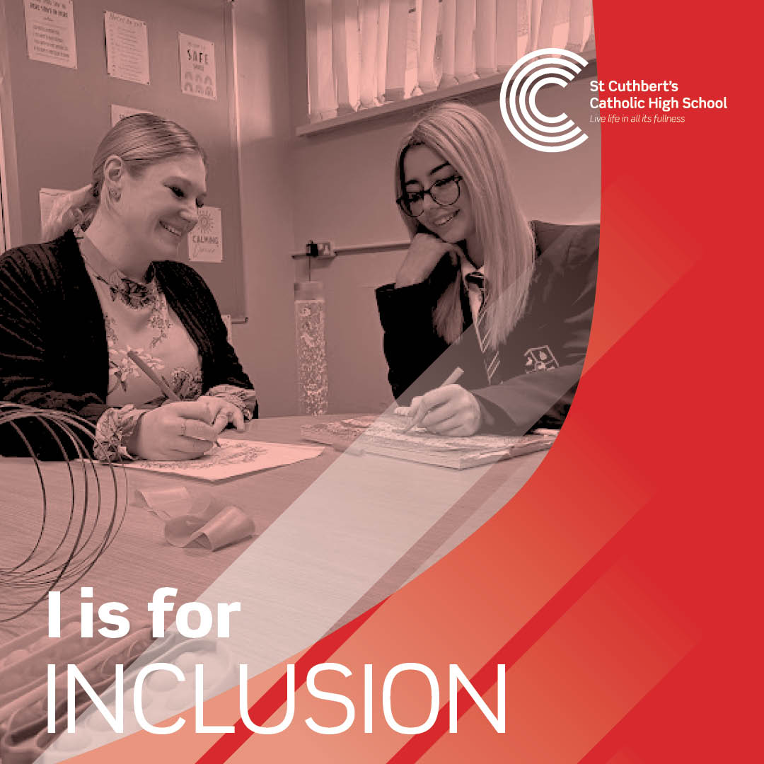 Inclusion is a thread that runs through every aspect of school life at St Cuthbert’s, inside &amp; outside of lessons. We are proud of the inclusive attitude students show each other &amp; the hard work of staff to ensure equal learning opportunities for all. #cuthies #morethanaschool