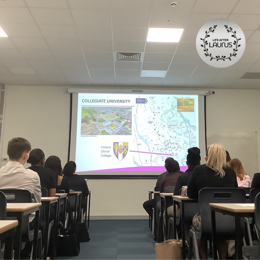 🗣️ | Guest Speaker
We'd like to thank Edith from Corpus Christi, Oxford, for speaking to Year 12 today.

She discussed the difference between city, campus and collegiate universities, the admissions timeline, an introduction to student finance and the Oxford admissions process.