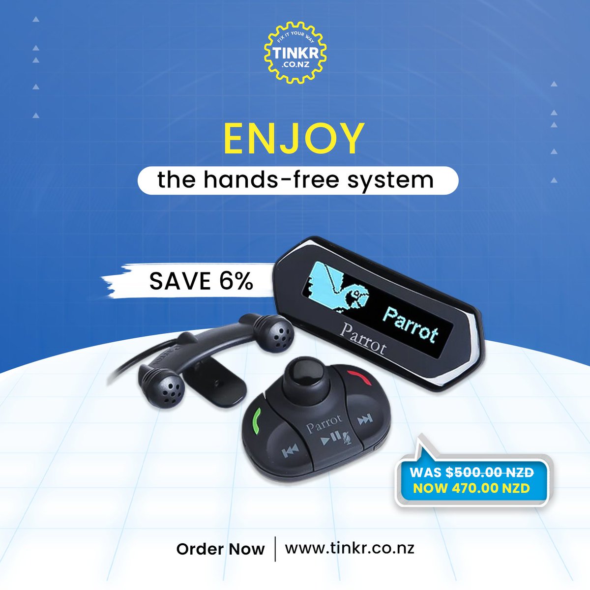 Tinkrtweet's tweet photo. Buy the Parrot MKi9100 from Tinkr which is a great hands-free system and allows drivers to control all the functions.

Get more information at https://t.co/Pchwm3091R

#camera #automobileparts  #InsulationEssentials #WorkplaceIllumination #spareparts #newzealand #aucklandnz https://t.co/IpF5J40LkS