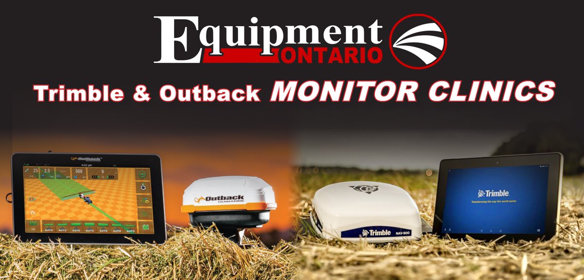 Last Week to RSVP for upcoming Monitor Clinics.

Trimble Monitor Clinic Feb 6 in Elmira
Outback Monitor Clinc Feb 7 in Elmira
 Trimble Monitor Clinic Feb 8 in Port Perry

 Training in the Morning and open forum in the Afternoon.

RSVP with your Precision Farming Specialist Today!