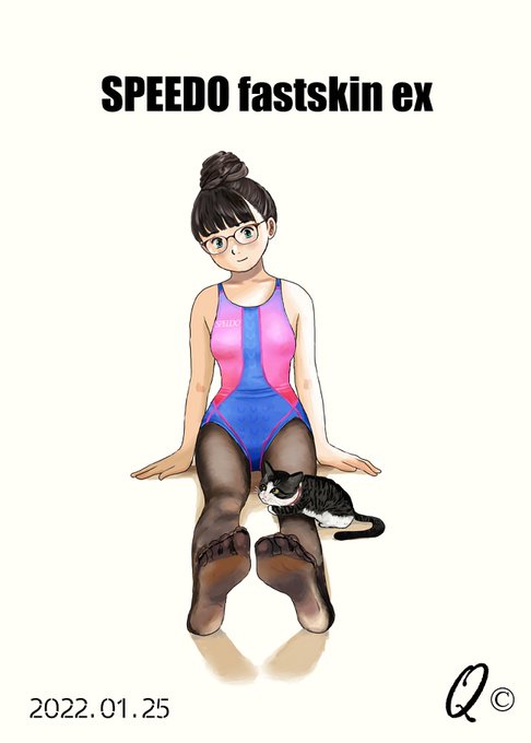 明日から競泳水着描いていきます。
⬇️⬇️これは2年前の競水イラスト😅😅 