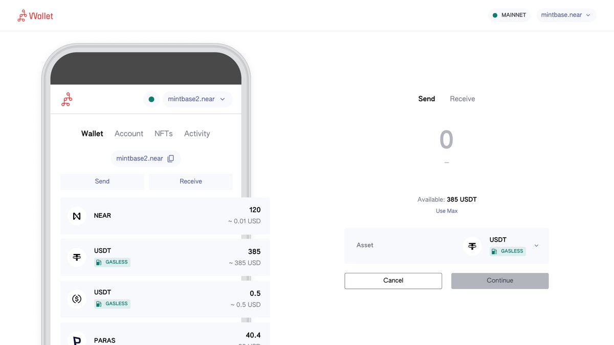 Wallet updates: We've removed network fees for both $USDT and $USDC transfers.