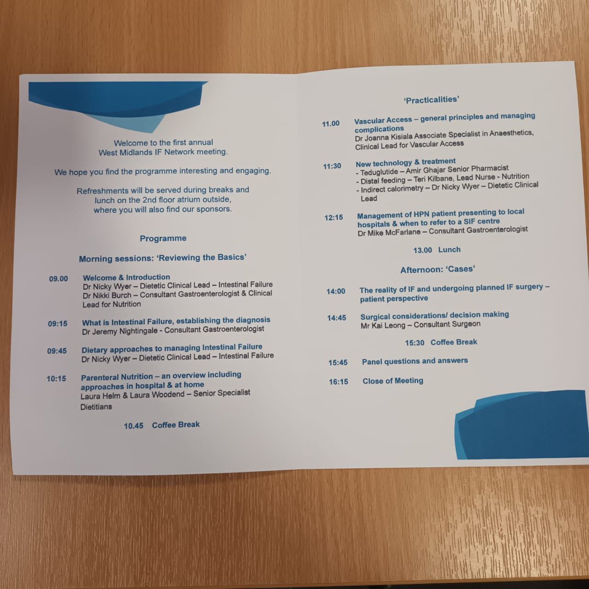 Today UHCW hosts the first Annual WM Regional IF Network Meeting. Dr Nicky Wyer, Dietetic Clinical Lead & Dr Nikki Burch, Consultant Gastroenterologist & Clinical Lead for Nutrition, welcome delegates from across the region.