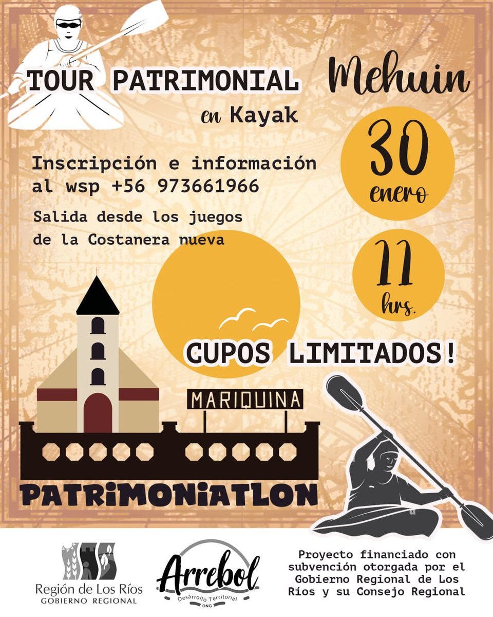 Rodrigofsj's tweet photo. Se viene una nueva jornada de #Patrimoniatlon esta vez en Mehuin patrimonio Natural!! Todos invitados #Mariquina! #LosRios https://t.co/GpaNacxbdh