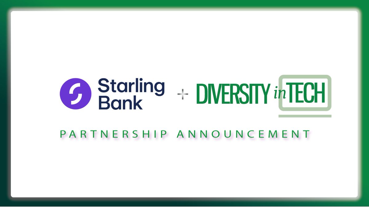 Diversity in Tech are excited to announce our extended partnership with <a href="/StarlingBank/">Starling</a>!

We are looking forward to continuing to work together to help provide more opportunities for diverse candidates in tech!

Find out more here: bit.ly/3O37XU7