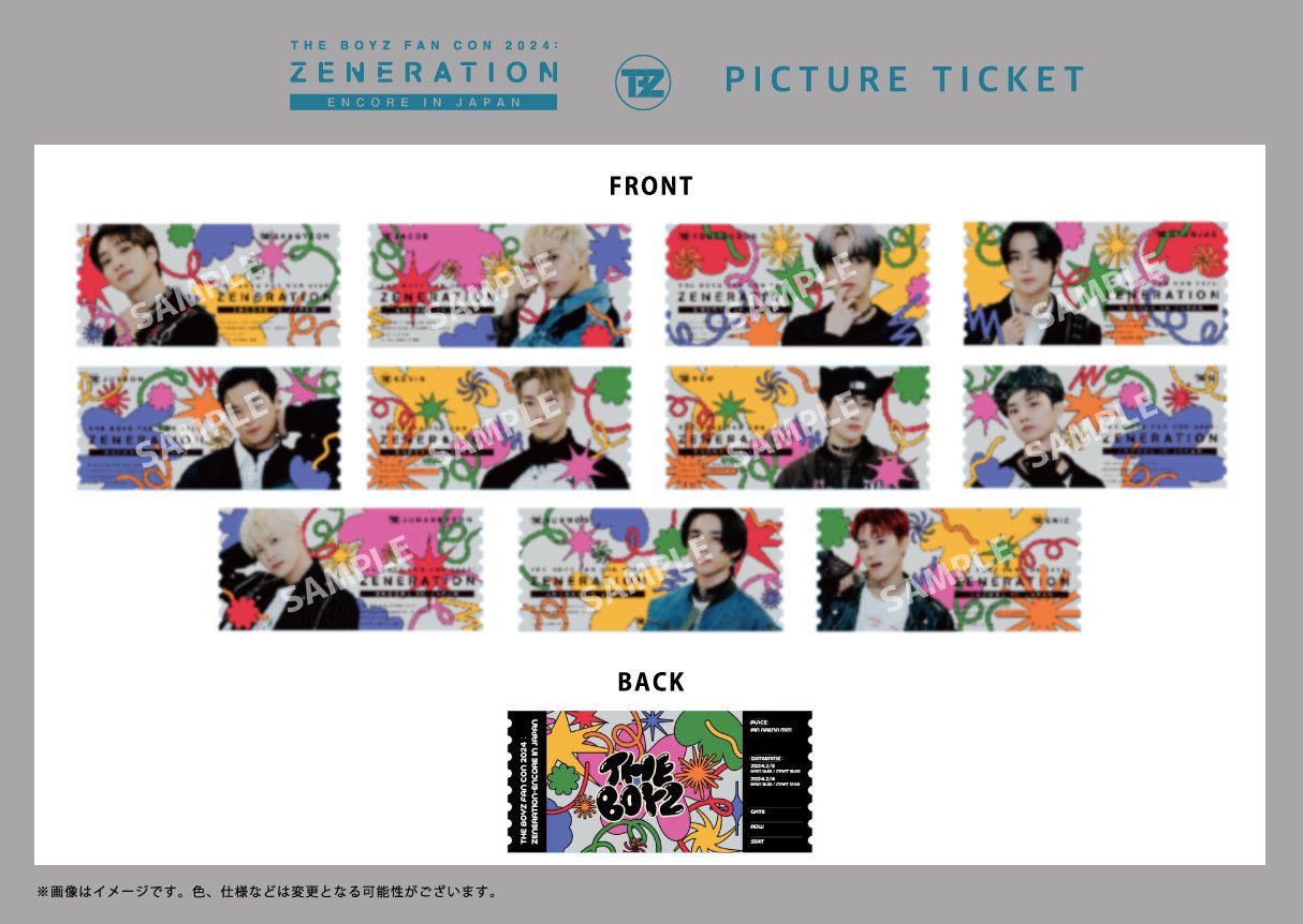 theboyz zeneration イルコン 特典 ヒョンジェ THE BOYZ WORLD TOUR : ZENERATION Ⅱ IN JAPAN