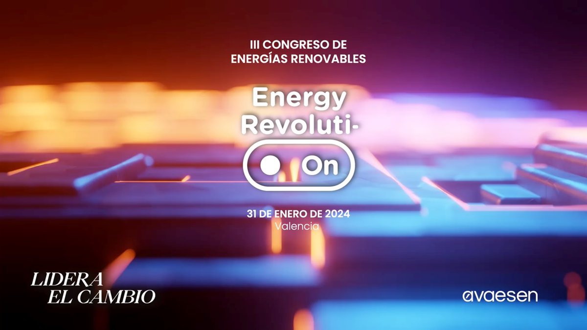 🟢 València acogerá de nuevo el Congreso #EnergyRevolution impulsado por @AVAESEN. Un encuentro donde descubrir las últimas tendencias en energías renovables y conocer las iniciativas #cleantech más punteras. 📍 31 de enero en #CaixaForum 🎟️¡Participa! energyrevolution.avaesen.es