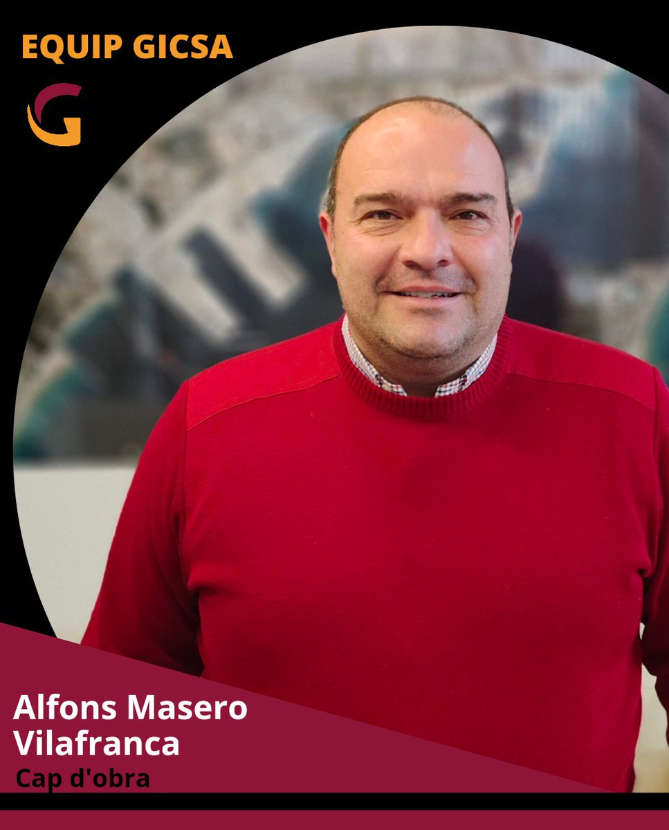 GicsaConstrucc's tweet photo. L'Alfons Masero Vilafranca està en Gicsa des del 2007. Es defineix com una persona implicada, perseverant i competitiva. https://t.co/1WwwwrFgZA