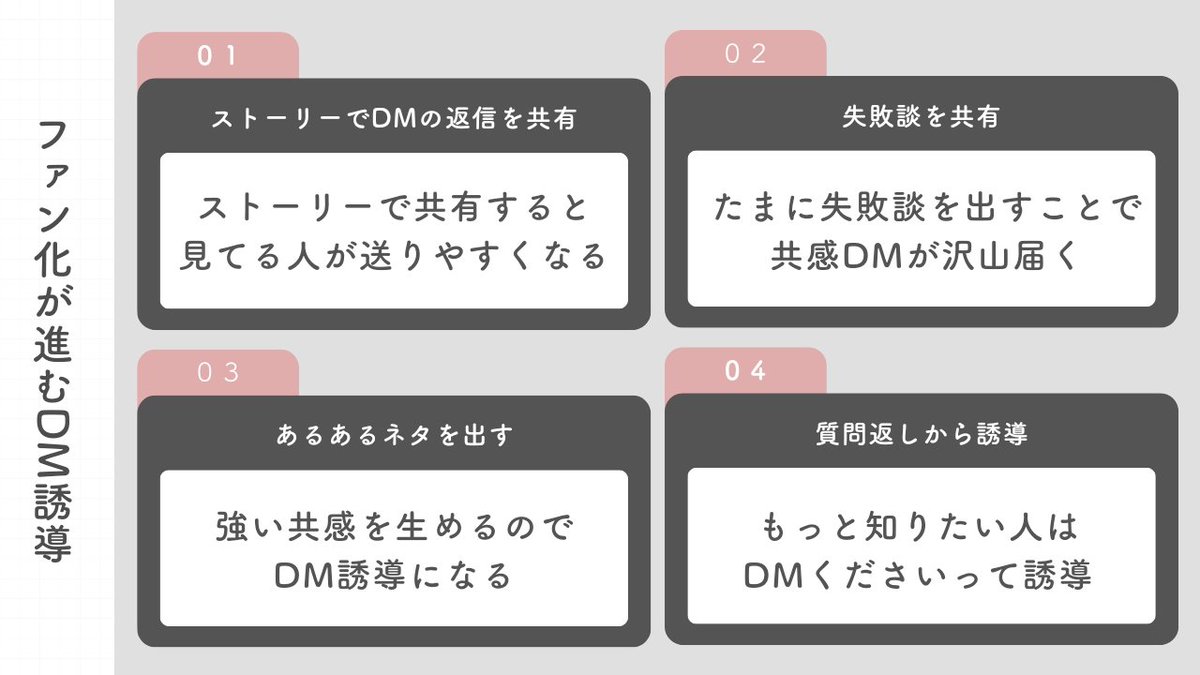 instalabnken's tweet photo. 【2024年インスタファン化のコツ👩‍❤️‍👩】

インスタでファン化をするには
とにかくDMでのやりとりが重要！

でも、なかなかDMを送ってもらえないのも現実ですよね...😫

今回はDMが鳴りやまなくなる
DM誘導術をまとめてみたので参考にしてみてください👍 https://t.co/tmG7VLByji