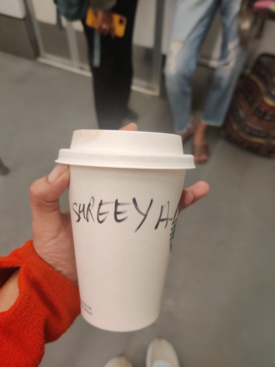 Maybe that's how Starbucks gets its customer base. By getting all its customer names wrong so they keep coming back to get it right AT LEAST ONE DAMN TIME. This is Starbucks India btw