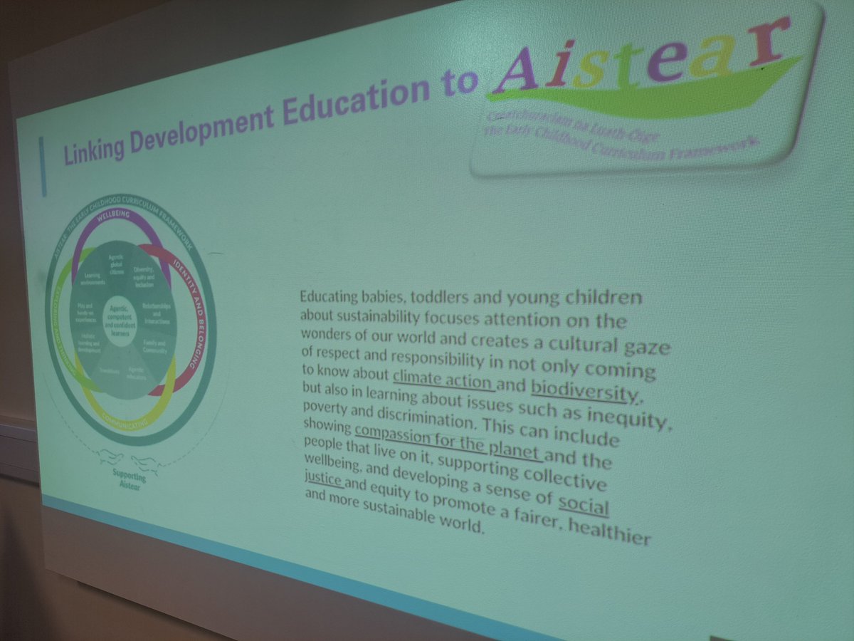 DrSheilaLong's tweet photo. Thanks to Colette Saunders of @trocaire for facilitating series of engaging development education for early years workhops with our Early Childhood @SETUHumanities students weaving in big ideas related to ESD, global citizenship and recent Irish research #ESD#SDGs#Aistear https://t.co/LTYGdxdwdF