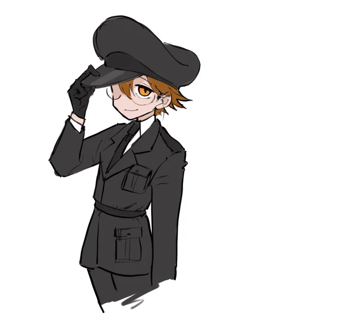 そういや軍服あれまさんって描いたことないな?となるなどした 