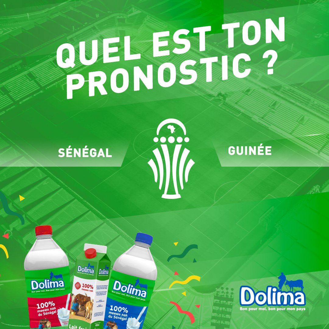 Pour son 3e et dernier match de poule, le Sénégal fera face à la Guinée.
Mets ton pronostic et tente de gagner un lot de produits.
⚠️Il faut suivre #Dolima et reposter ce tweet.
❌Seul le premier pronostic sera pris en compte 😉
#CAN2023 #GUINSEN
Bonne chance à tous 🙌🏾
