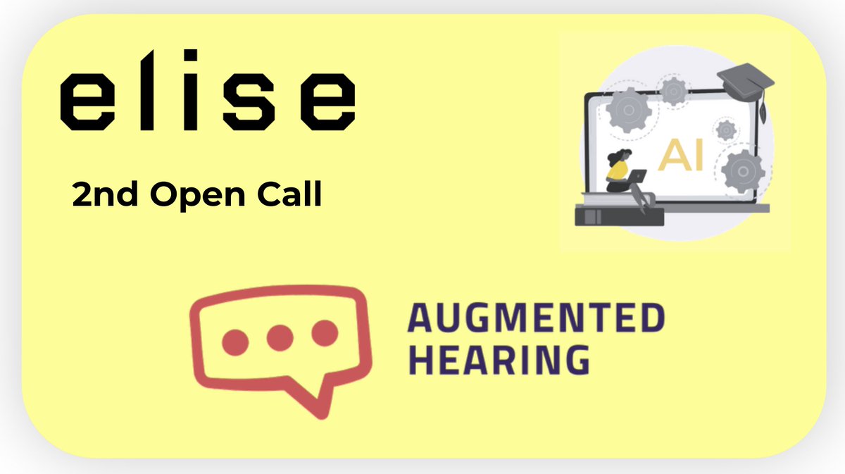 Augmented Hearing enables effortless conversations in noisy environments. Their approach leverages the power of #AI to clarify speech in ways previously unattainable. Read more about the work of augmentedhearing.io supported by the second ELISE call: tinyurl.com/34dvdzea