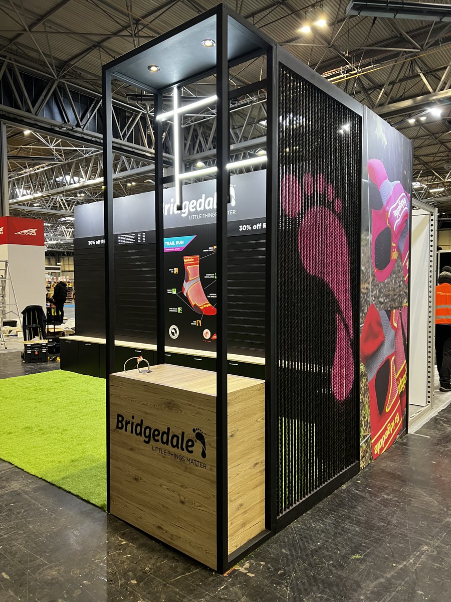 The RH team have recently produced another creative space with bespoke elements for our long standing clients Burton McCall Limited at the National Running Show last week🏃👟