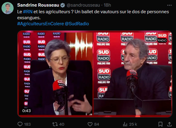 Jiemel2022's tweet photo. Pas faux : les vautours sont aux aguets car les corps de nos agriculteurs gisent au sol tués par les escrologistes qui les ont persécuté avant ça... Dites-moi quels politiciens ont soutenu les agriculteurs ? Mettez le peuple au pouvoir avec le RIC...
#RICNROLL 🕺#UFRLib https://t.co/YMM7kBxrQh