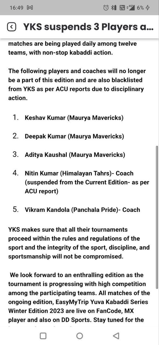 ManpalSuthar1's tweet image. Ase hi fixer ko bhi ban karo ye sandar kadam h Jo player fixing karte h ase hi ban kro @Dream11 
@Alone_Marwari @aviluciferase11 @AnuragxCricket @FantasycricPro @fantasy12209 @atifblaster @RNTkisena @GrandLeagueGuru @GAJURATHORE001 @FIFS_Official