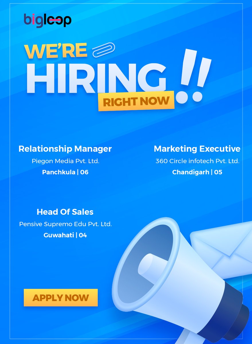 Multiple locations Latest Private Post 

Apply Now: bigleep.com

#job #work #jobs #jobsearch #business #career #hiring #love #recruitment #o #instagood #employment #life #careers #nowhiring #resume #RelationshipManager #marketingexecutivejobs #headofsalesjobs