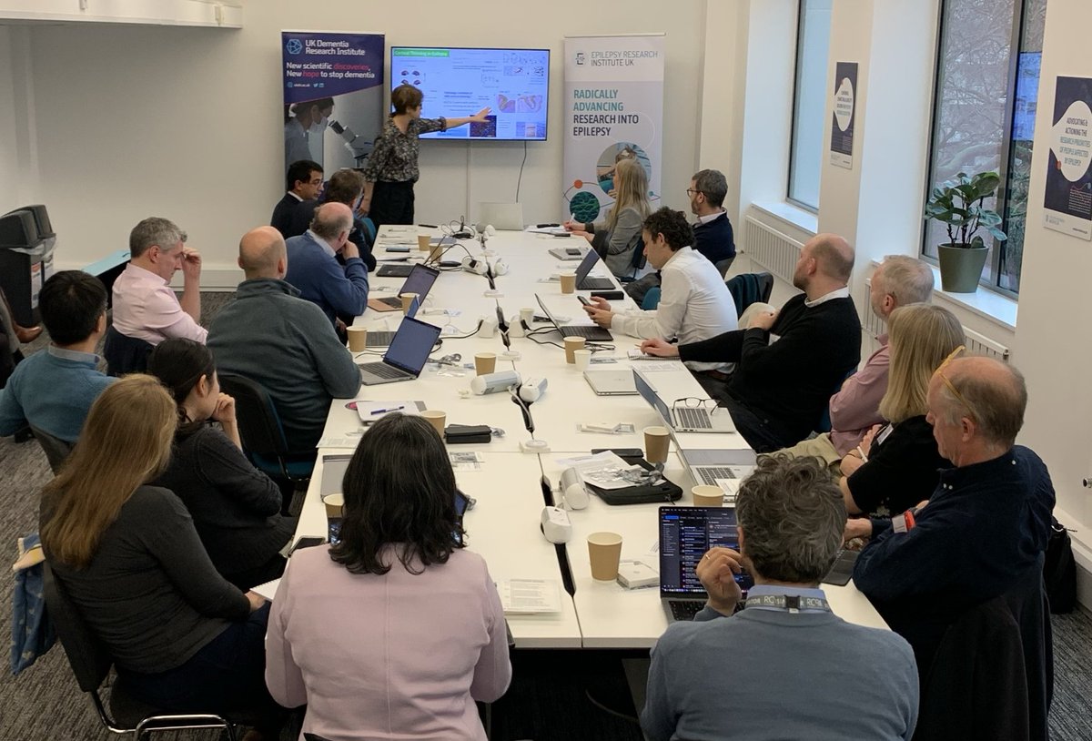 Today the #EpilepsyResearchInstitute is delighted to welcome the @UKDRI to our head office in London for our first Research Roundtable. Researchers working in the fields of epilepsy and dementia will discuss opportunities in this under-researched and under-funded area.