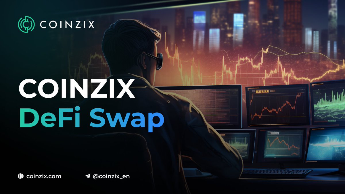 coinzixcom's tweet image. 🚀 Unlock limitless possibilities with #Coinzix DeFi Swap!

From leading tokens to emerging gems, find them all in one place.

💡 Trade smarter, trade faster. Connect your wallet and swap now!

defi.coinzix.com/swap