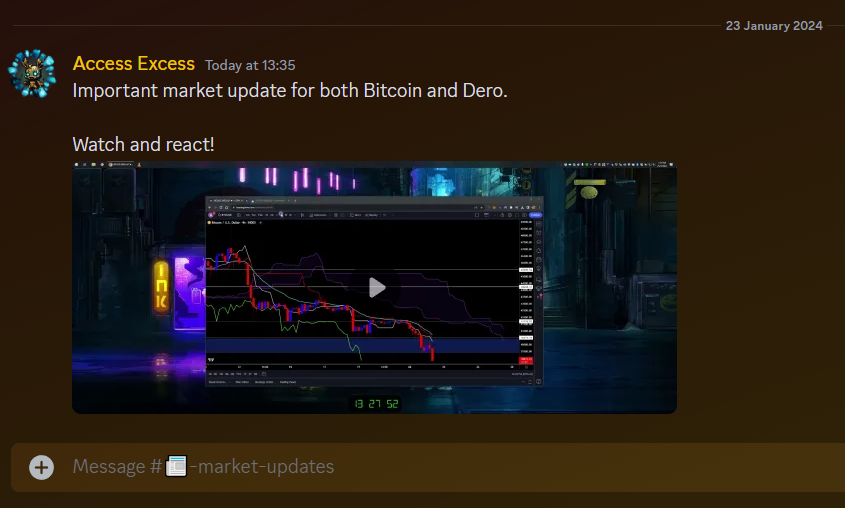 Just posted a fresh 5-minute video update on #Bitcoin and $DERO. 🐰

You know where to find it! 💯

Discord link in bio has been updated btw. ✅