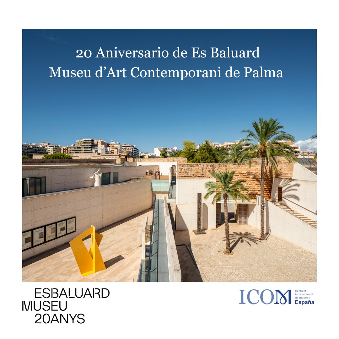 🏛𝗘𝘀 𝗕𝗮𝗹𝘂𝗮𝗿𝗱 𝗠𝘂𝘀𝗲𝘂 𝗰𝗲𝗹𝗲𝗯𝗿𝗮 𝘀𝘂 𝟮𝟬 𝗮𝗻𝗶𝘃𝗲𝗿𝘀𝗮𝗿𝗶𝗼 🎉

📆Será el próximo 30.01  y para festejarlo se han programado una serie de actividades que  incluyen una conferencia de <a href="/dora_llamas_78/">Dora Llamas</a>  Presidenta de <a href="/IcomEsp/">ICOMEsp</a>.

ℹI Info: esbaluard.org/actividad/20-a…