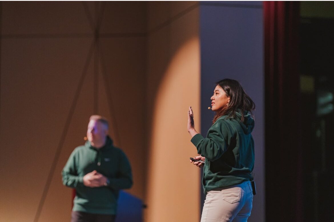 edTechEvans's tweet photo. What a way to start a conference! (And not just the rapping!) @MrKPYP and @CoraEdTech setting the tone for #EdTechGZ… Educators Empowering Educators! Their Days of The Week Keynote really reminding us why we do what we do! Thank you both coming up to #AISGZ https://t.co/J9FMQ7Zkg7