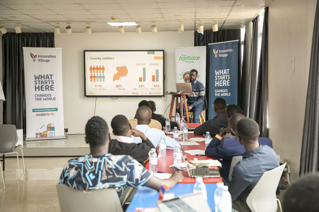 TheVillageUG's tweet photo. We have officially commenced the second cohort of the #AgrisolarAcceleratorProgram. Over the next 13 weeks, these innovators will engage in an intensive journey of product development and refinement. Given the pressing need for innovation in the face of climate change, it is imperative that we purposefully support the adoption and use of solar technology. This involves maximizing opportunities in both the demand and supply chain to streamline the development, deployment, financing, sale, maintenance, and other aspects of incorporating solar technologies for smallholder farmers.

The ultimate objective of this program is to enhance productivity and sustainability by addressing gaps in digital and physical products, services, and supply chains in the agriculture sector.

To be part of the next cohort. Apply here 👉 https://t.co/VcgWlOl3qt