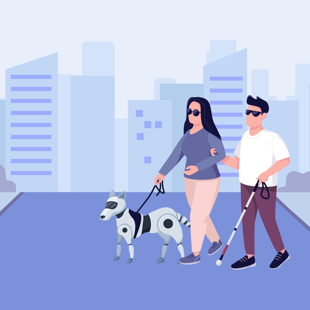 *i40 Januar Newsletter*
Ein Roboter-Blindenhund für sehbeeinträchtigte Menschen: Forschende aus den USA wollen damit eine kostengünstigere und effizientere Alternative zu echten Blindenhunden schaffen. Mehr dazu hier👉 tinyurl.com/yn692m7c #robotik #technologie #innovation
