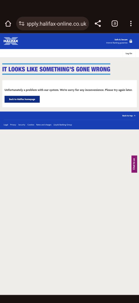 Matthew94161132's tweet photo. @HalifaxBank I have tried 4 times (3 X online ,1 x at a branch) to open a kids monthly saver with you. Every time at the last stage of the process I get this message https://t.co/m9TKpt9cqY