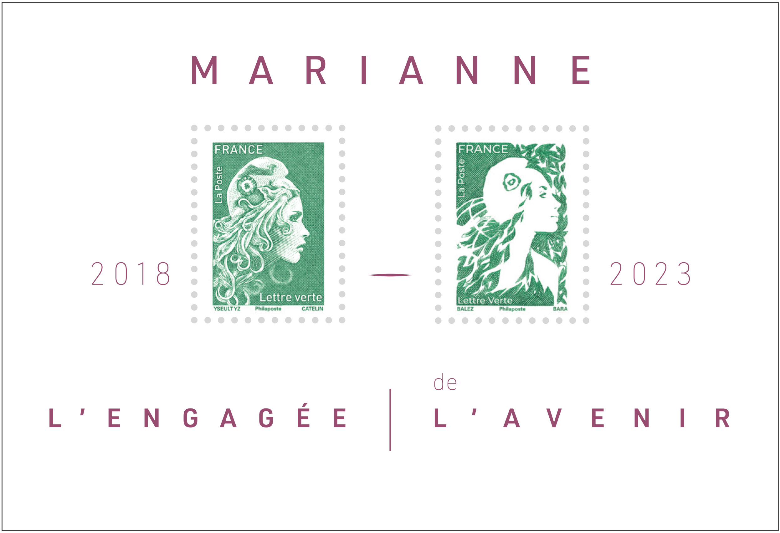 Timbre d'usage courant 2023 : Marianne de l'Avenir