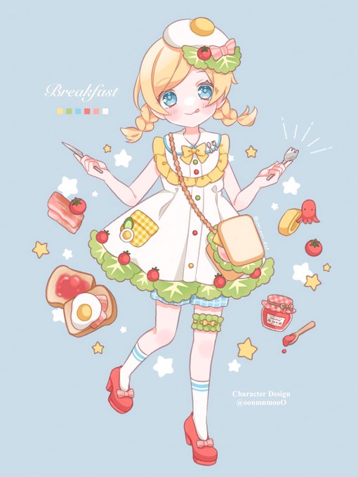「food personification」 illustration images(Latest)