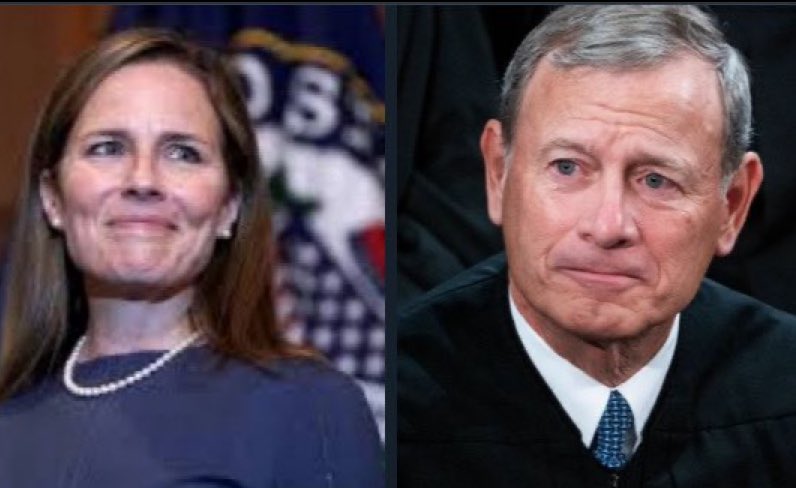 Typical conservatives who vote with Democrats ⚖️ #JohnRoberts #AmyConeyBarrett #SupremeCourt 🇺🇸 ⚖️ #TexasBorder