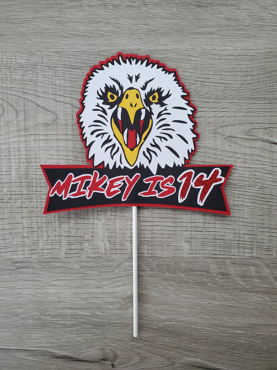 #eaglefang was the birthday theme. This was the cake topper pick.  #etsyshop #etsy #Cobra