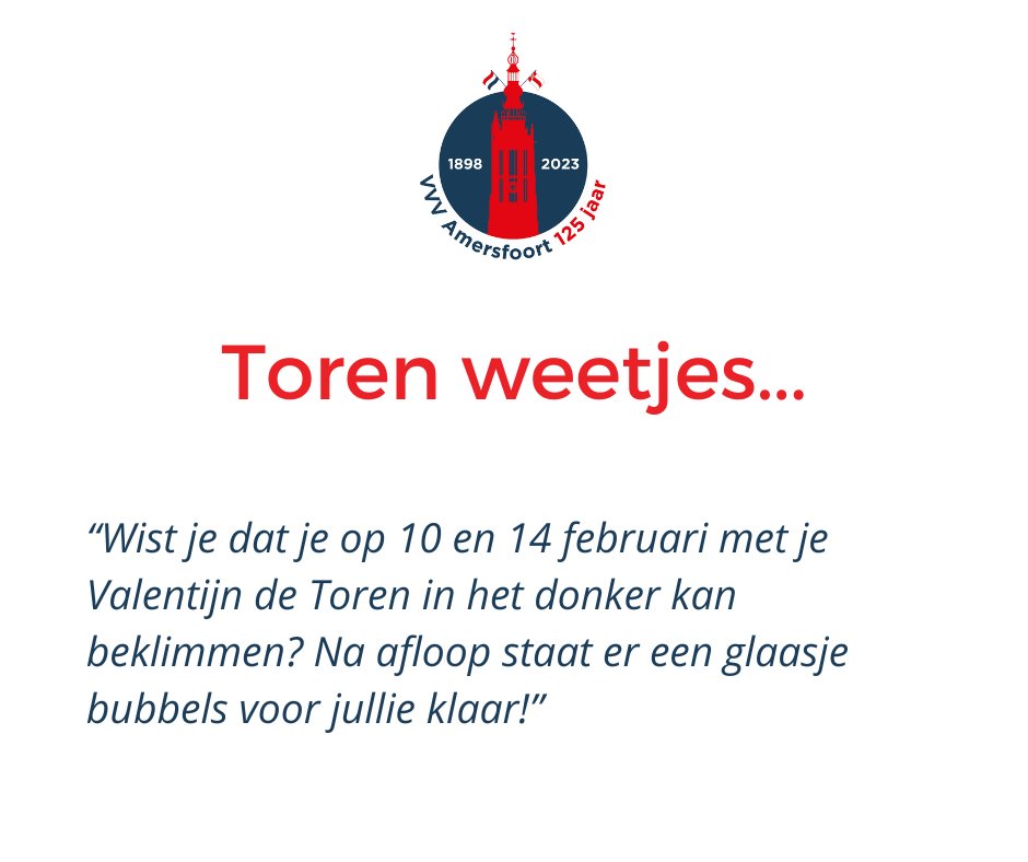 Romantiek op grote hoogte! 💖🥂

Boek hier je tickets voor de Valentijnsbeklimming 👇🏻

vvvamersfoort.nl/nl/tickets-bes…