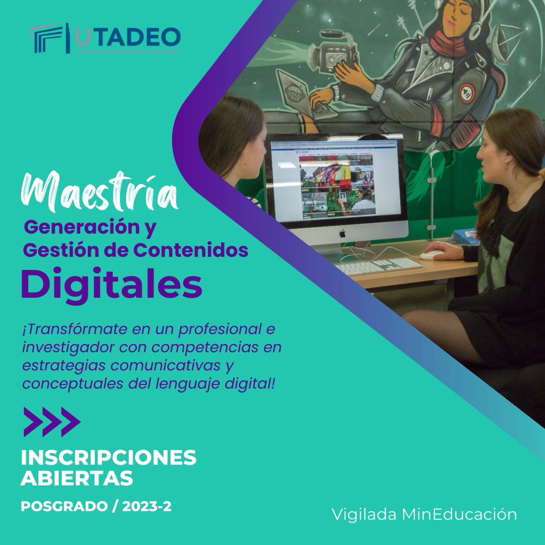 carlosoyave's tweet photo. ATENTOS. Un máster pensado y diseñado para los nuevos tiempos de la Comunicación. 👇MATRICULAS ABIERTAS 2024. Invitadxs @Duranoscar @Utadeo_edu_co https://t.co/fTLNMCP0qm
