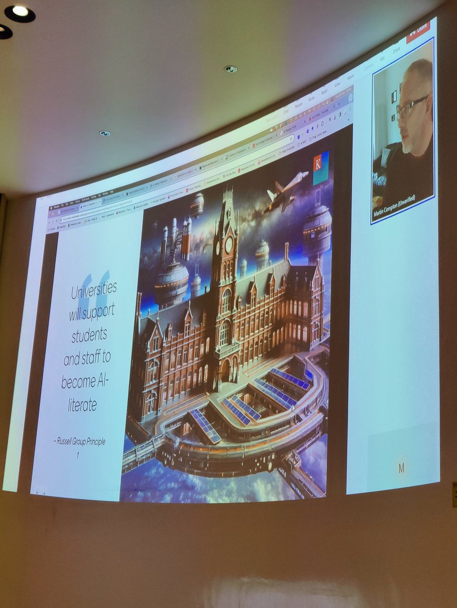 genaiedu (@genaiedu) on Twitter photo Next up "The AI literacy frontier: boldly going together into the undiscovered country"
-Dr Martin Compton - King's College London @genaiedu #GenerativeAI #AI <a href="/UlsterUni/">Ulster University</a> <a href="/UlsterCompEng/">Ulster Uni SCEIS</a> @mart_compton Next up "The AI literacy frontier: boldly going together into the undiscovered country"
-Dr Martin Compton - King's College London @genaiedu #GenerativeAI #AI <a href="/UlsterUni/">Ulster University</a> <a href="/UlsterCompEng/">Ulster Uni SCEIS</a> @mart_compton