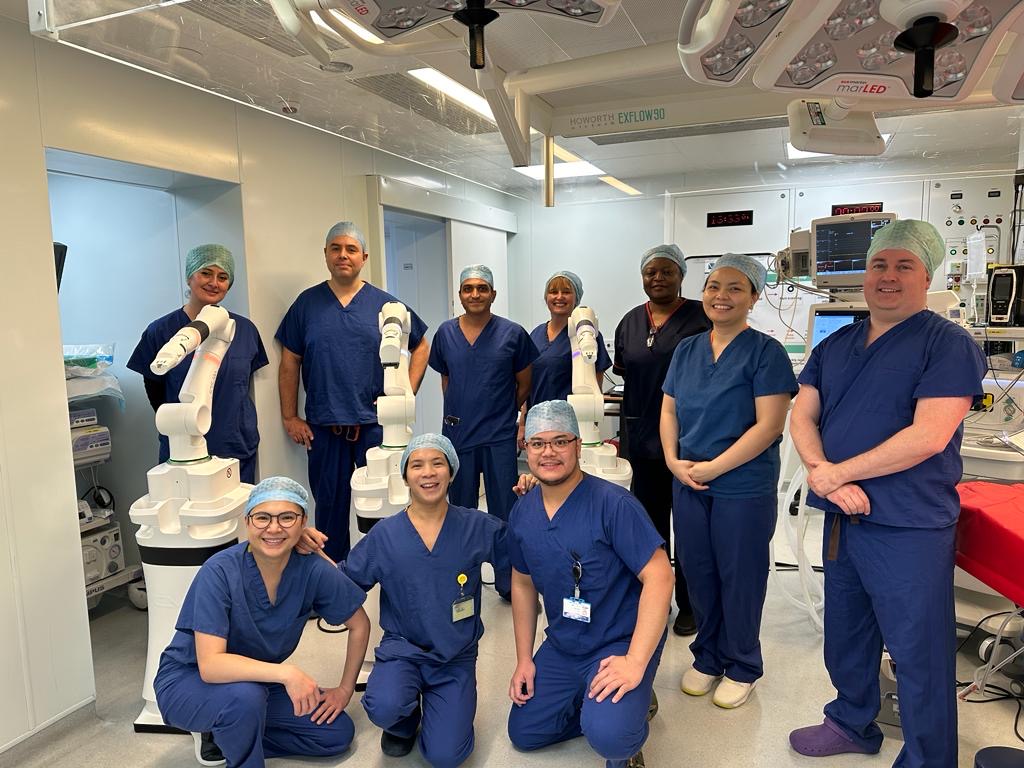 The Wellington Hospital, made history today as the first private hospital in the UK to offer the Versius Robotic Surgical System to patients. A very big thank you to the entire theatre team, surgeons, and our partners at CMR Surgical for a successful surgery.