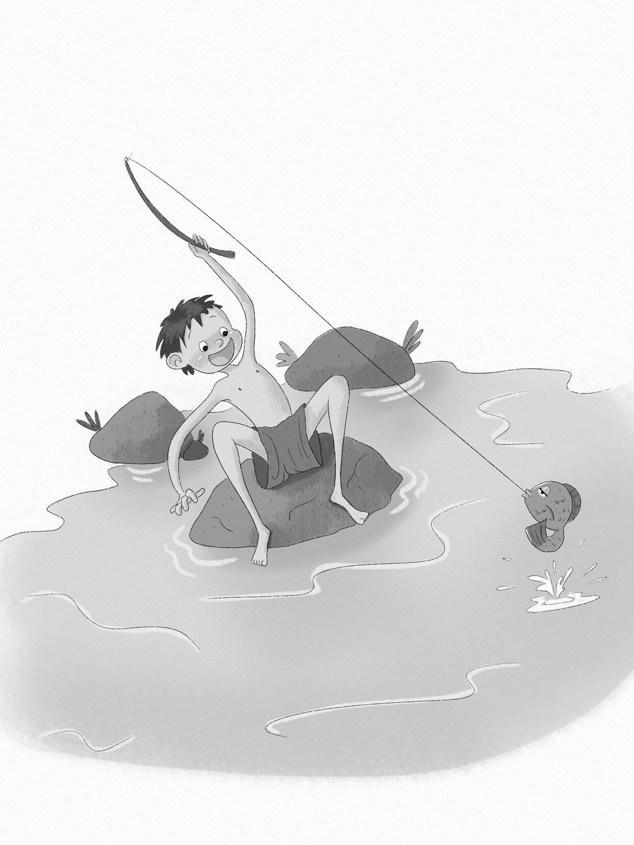 I have never been to fishing honestly and I think it’s an experience worth trying. 
Have you ever been to fishing and ever succeeded?
#childrenillustration #kidlit #kidlitart