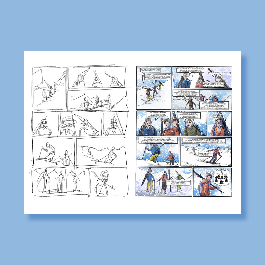 OPCO_EP's tweet image. 👀 Derrière la #BD #Voyageaucœurdelalternance se cachent nos équipes expertes qui ont créé le récit avec l&apos;aide du dessinateur Luke Abougit.

🙌 Découvrez l&apos;envers du décor -&amp;gt; ow.ly/ymJz50QsZuW

En exclusivité au @bdangouleme du 25 au 28/01, Espace Nouvelle Création.